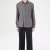 Anthracite Grey Silk Noil