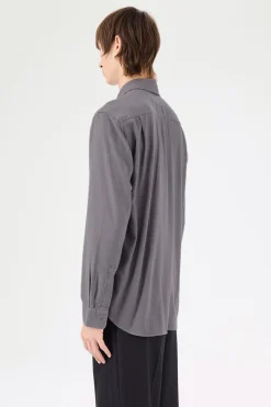 Anthracite Grey Silk Noil