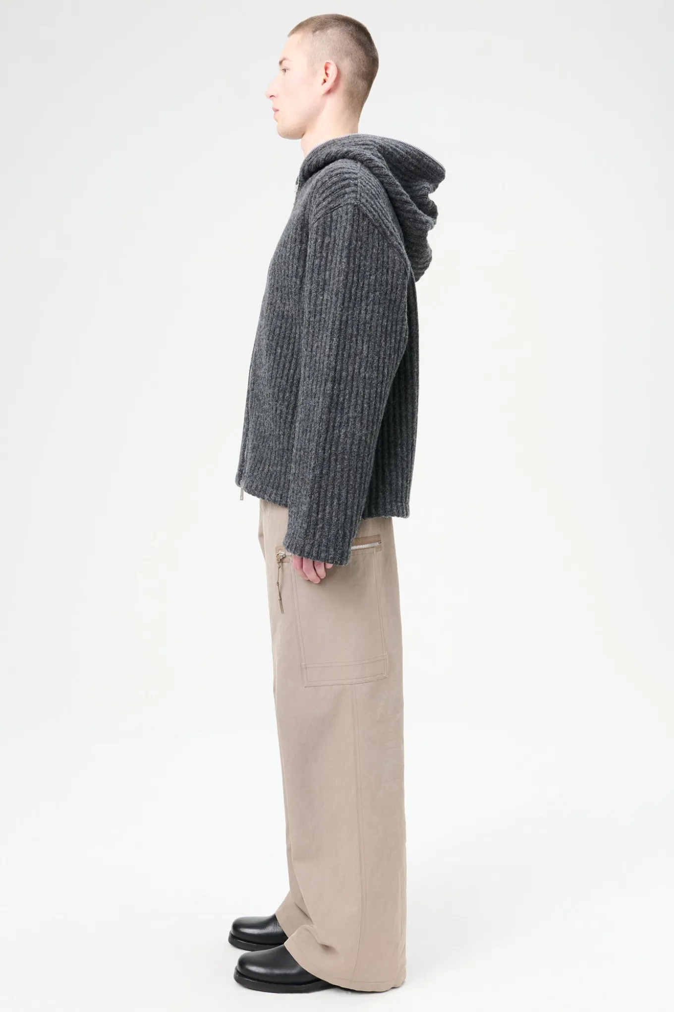 Antracite Mega Rib Wool