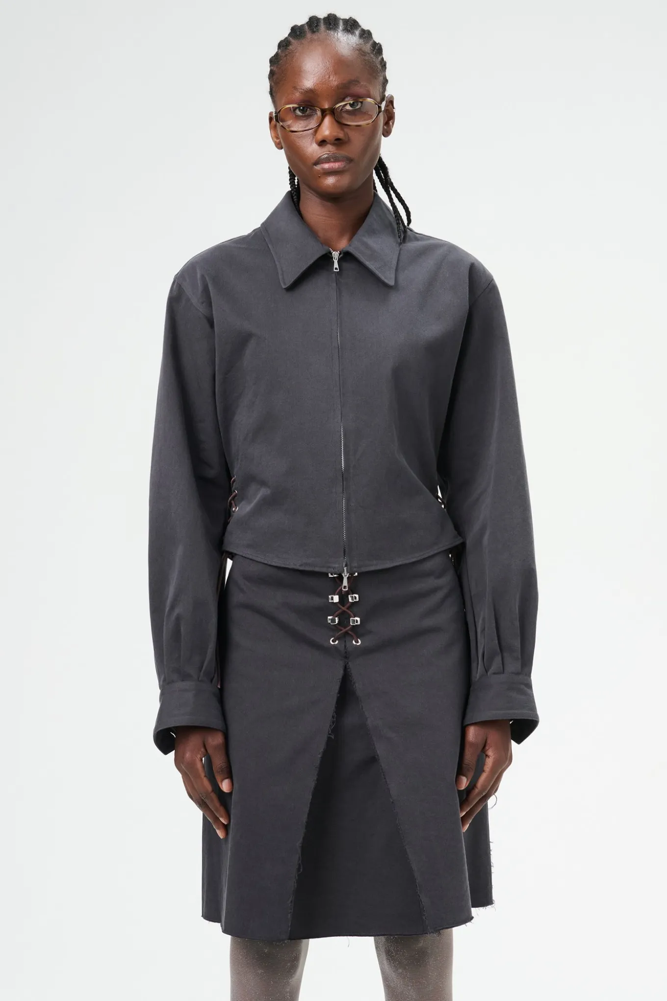 Ash Black Seventies Sateen