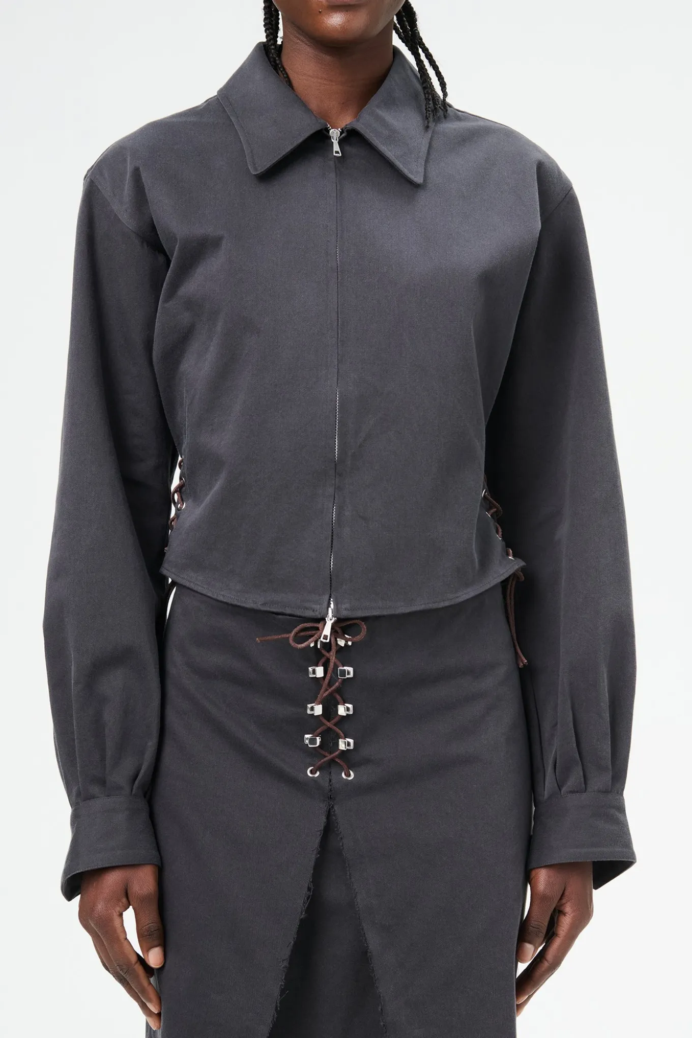 Ash Black Seventies Sateen