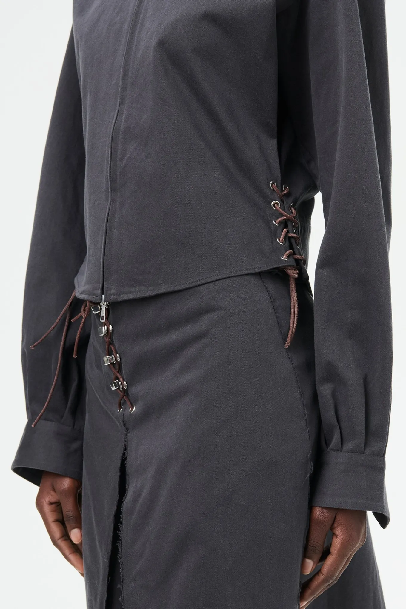 Ash Black Seventies Sateen
