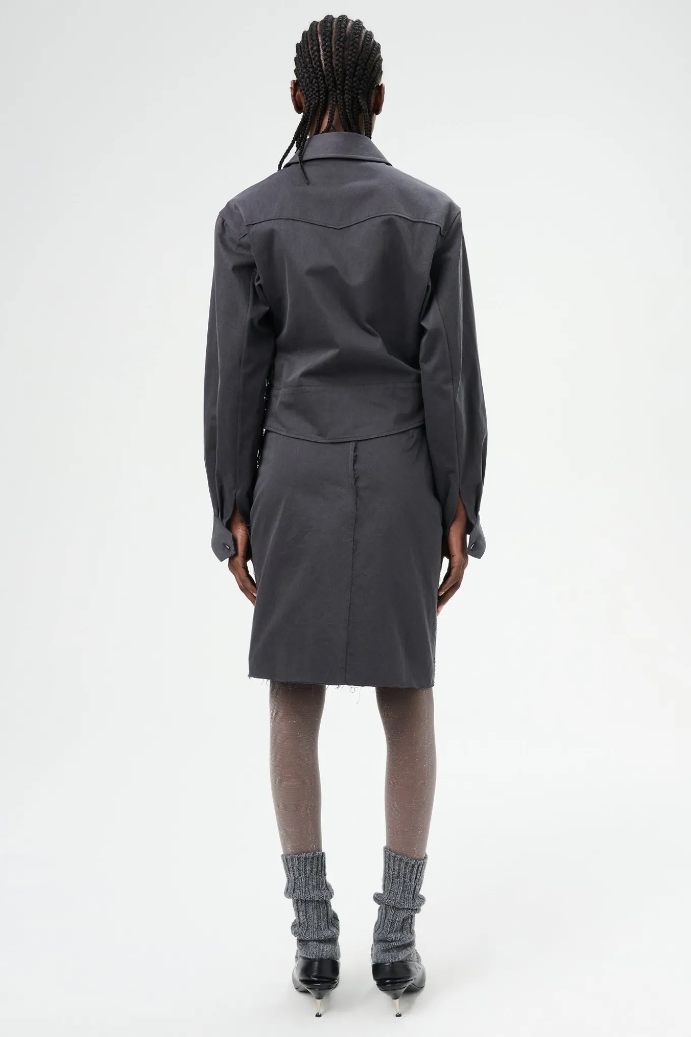 Ash Black Seventies Sateen