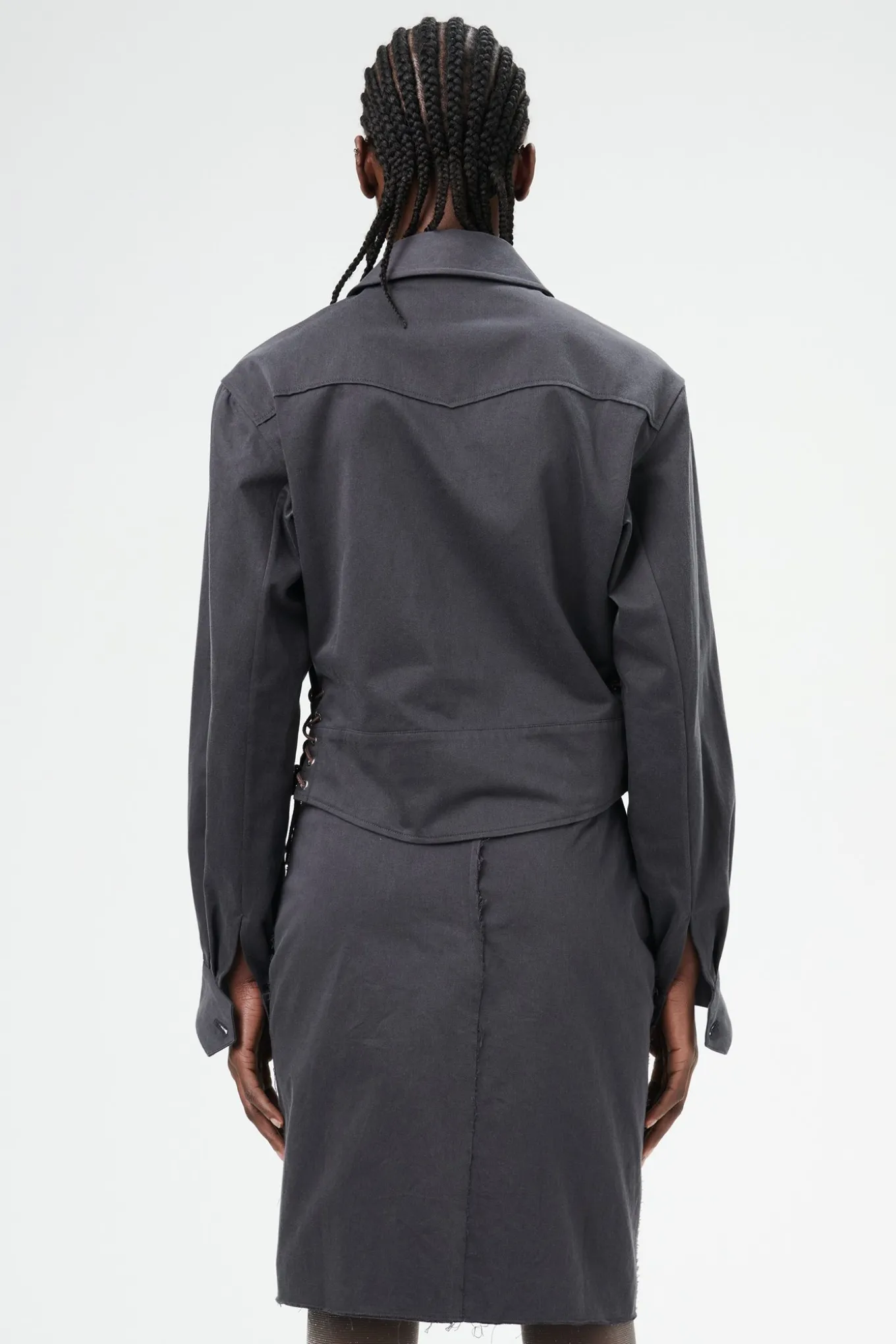 Ash Black Seventies Sateen