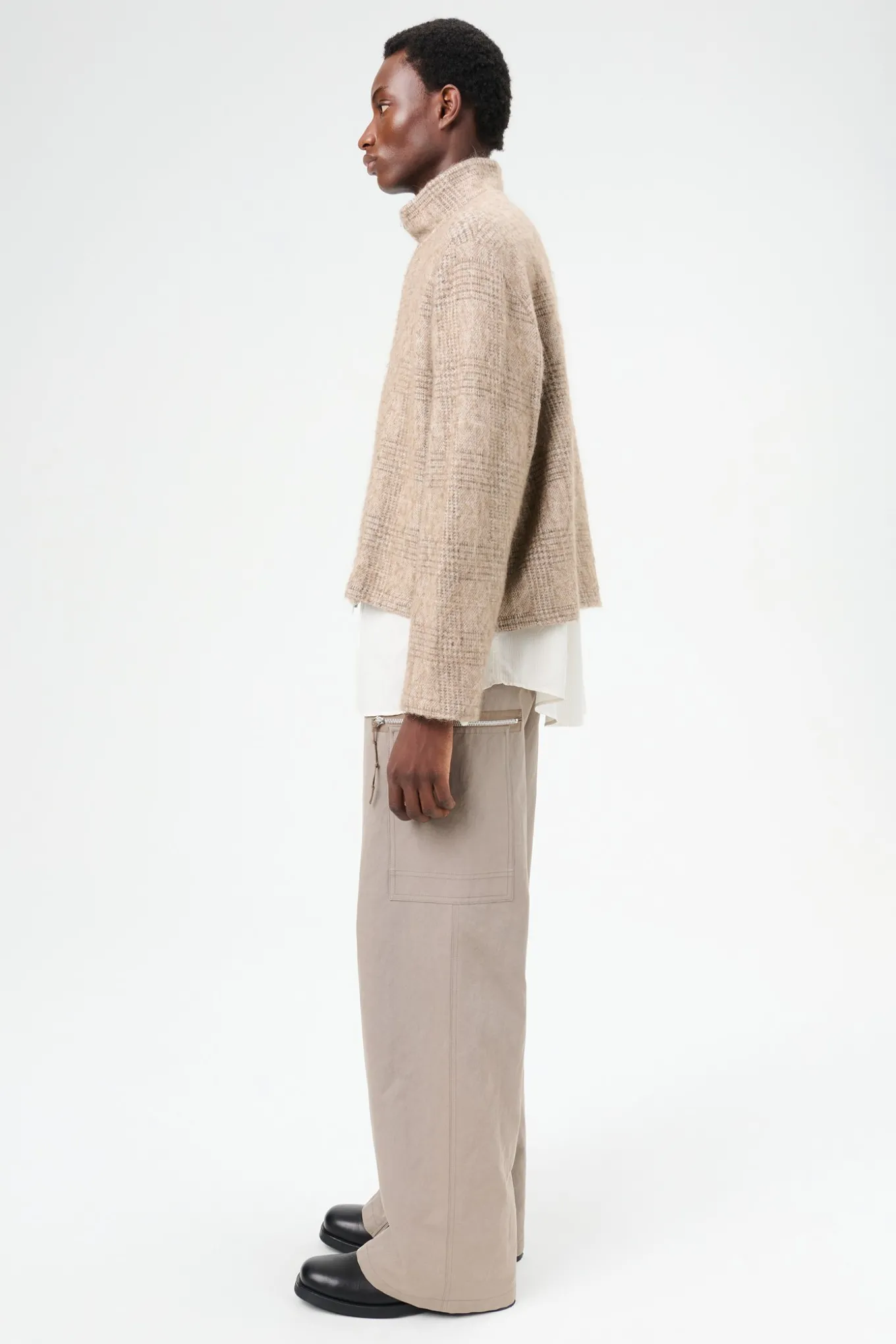 Beige Hound Check