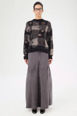 Black Destructive Gingham
