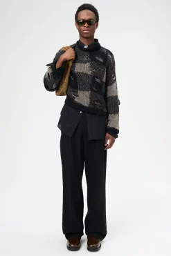 Black Destructive Gingham