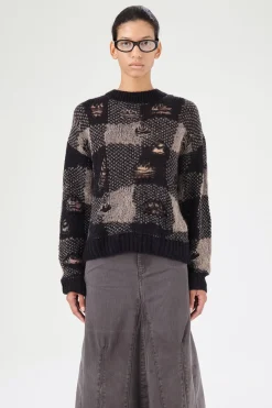Black Destructive Gingham