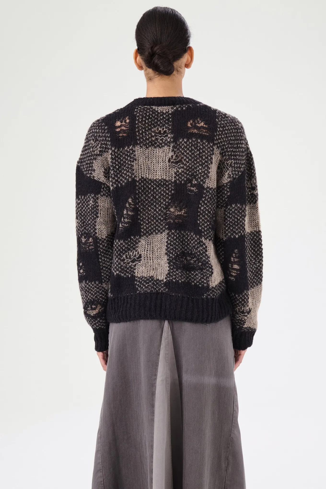 Black Destructive Gingham