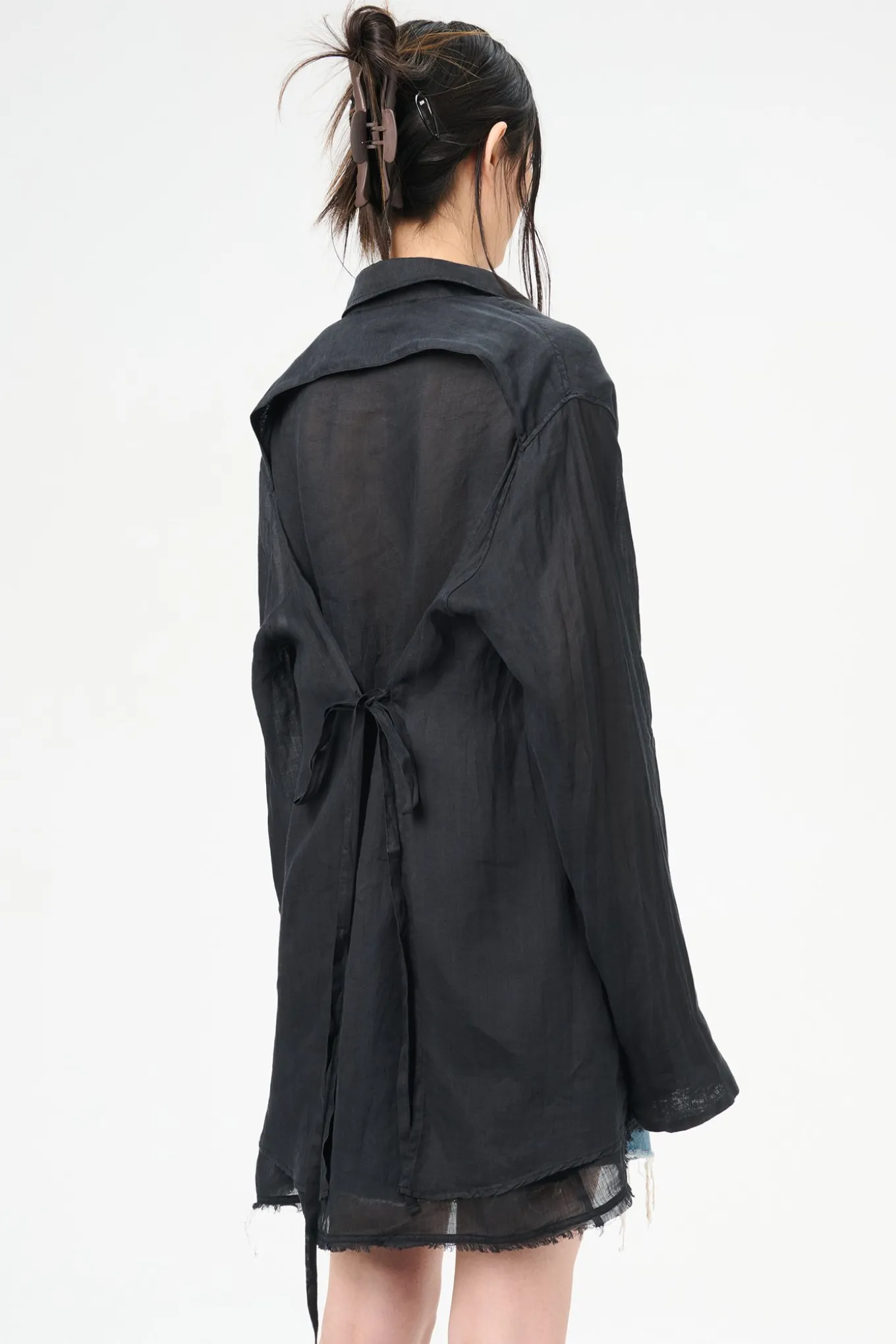 Black Gauze Ramie