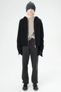 Black Hairy Wool