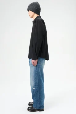 Black Liquid Poplin