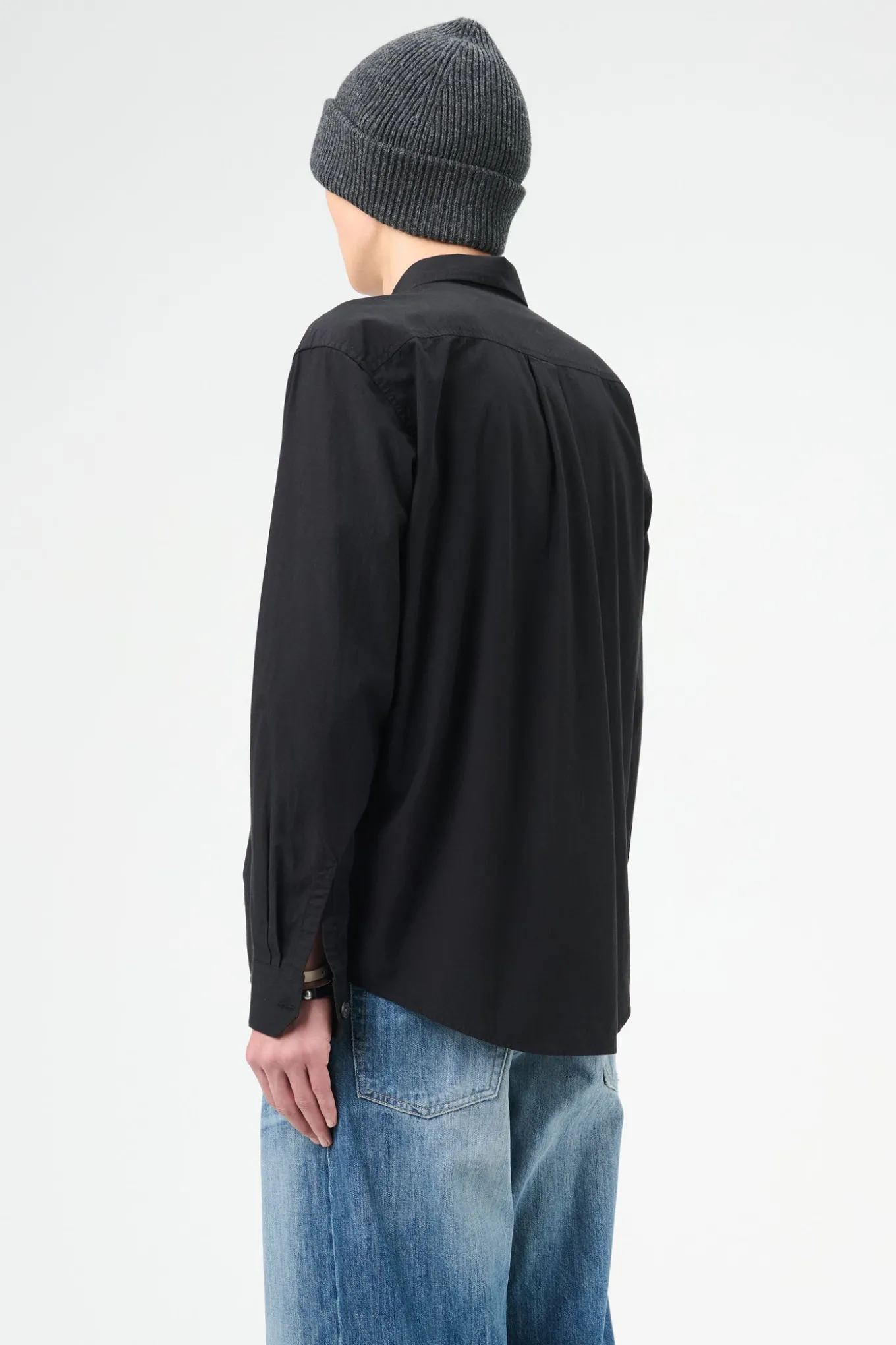 Black Liquid Poplin