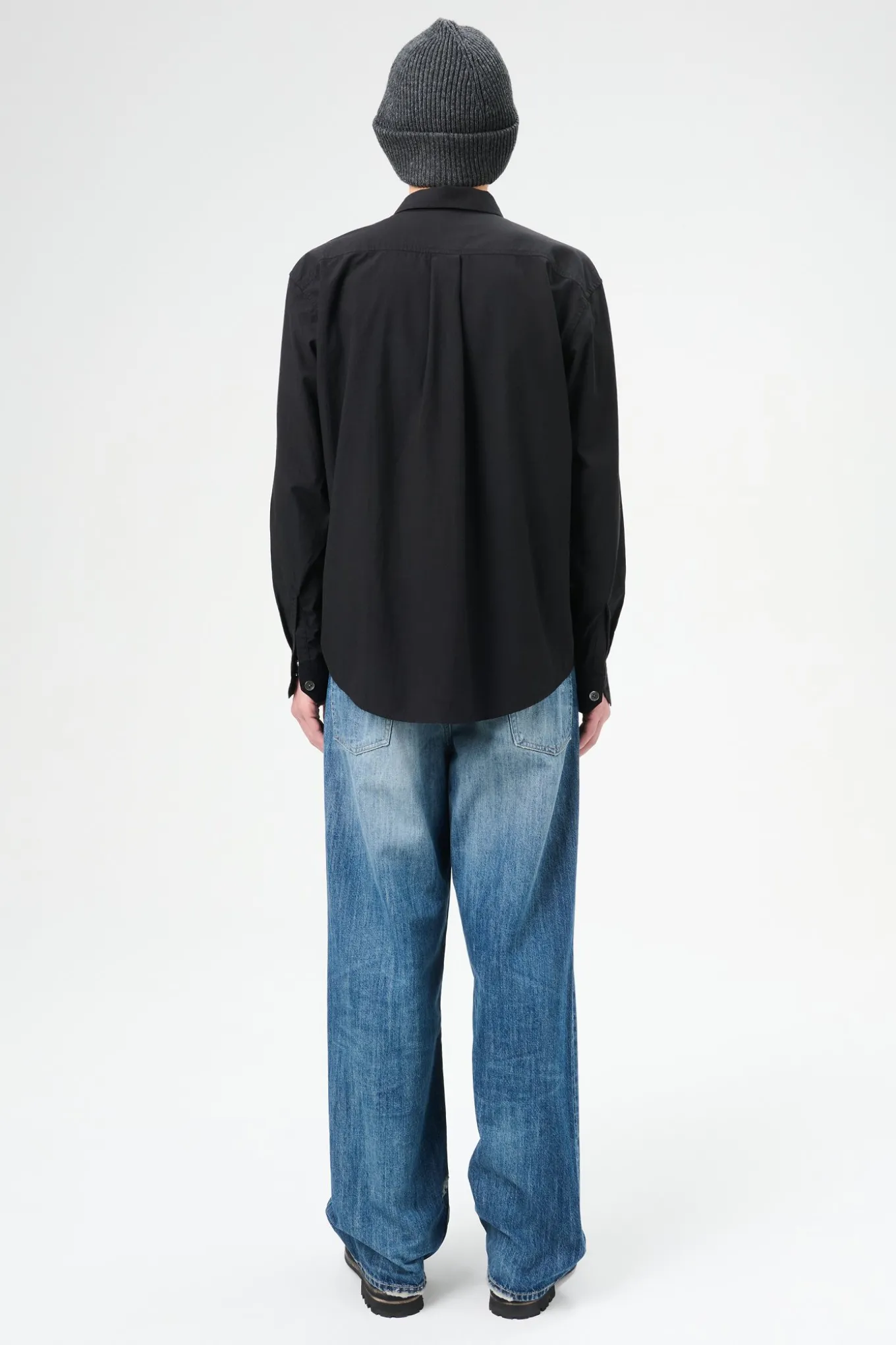 Black Liquid Poplin