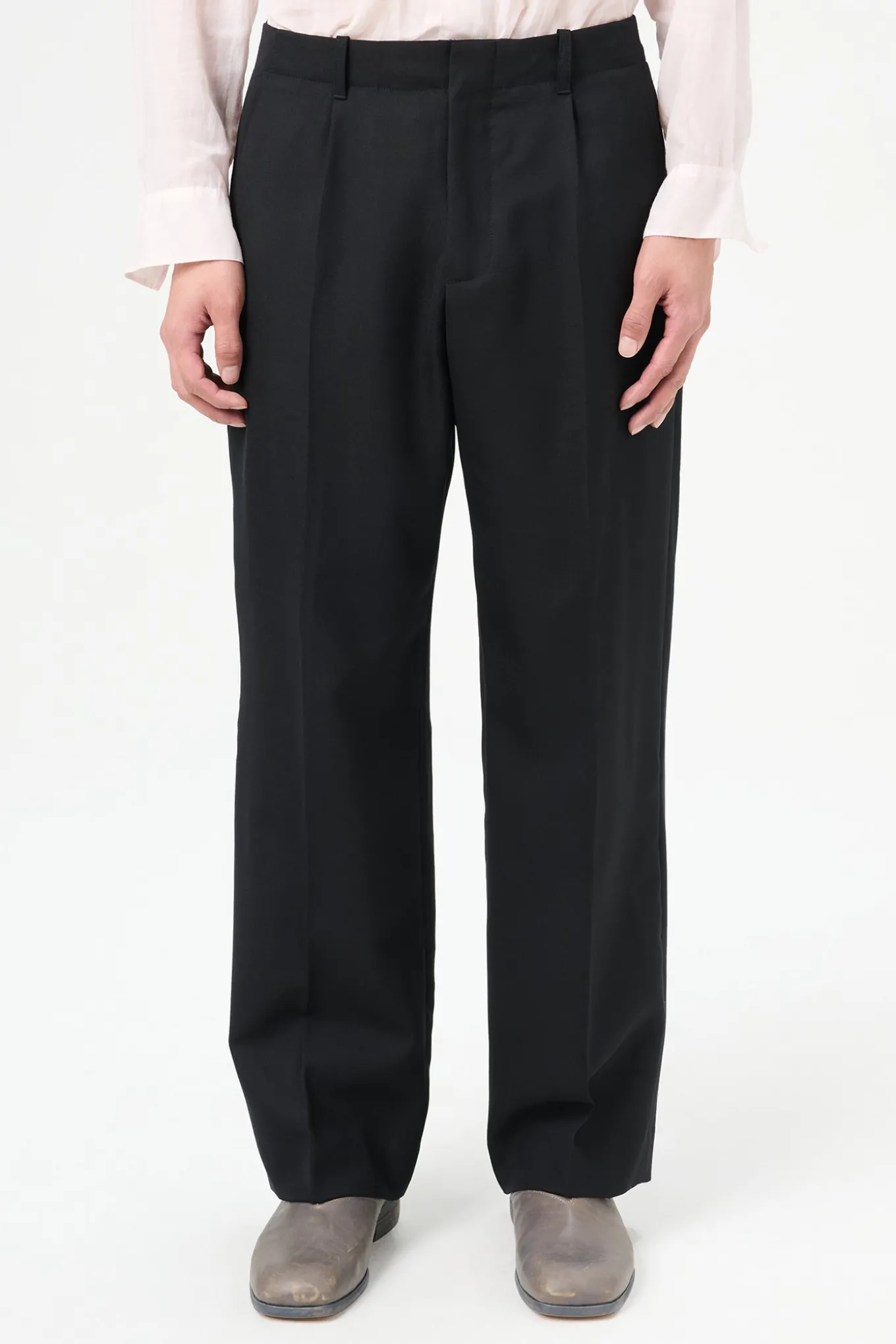 Black Panama Wool