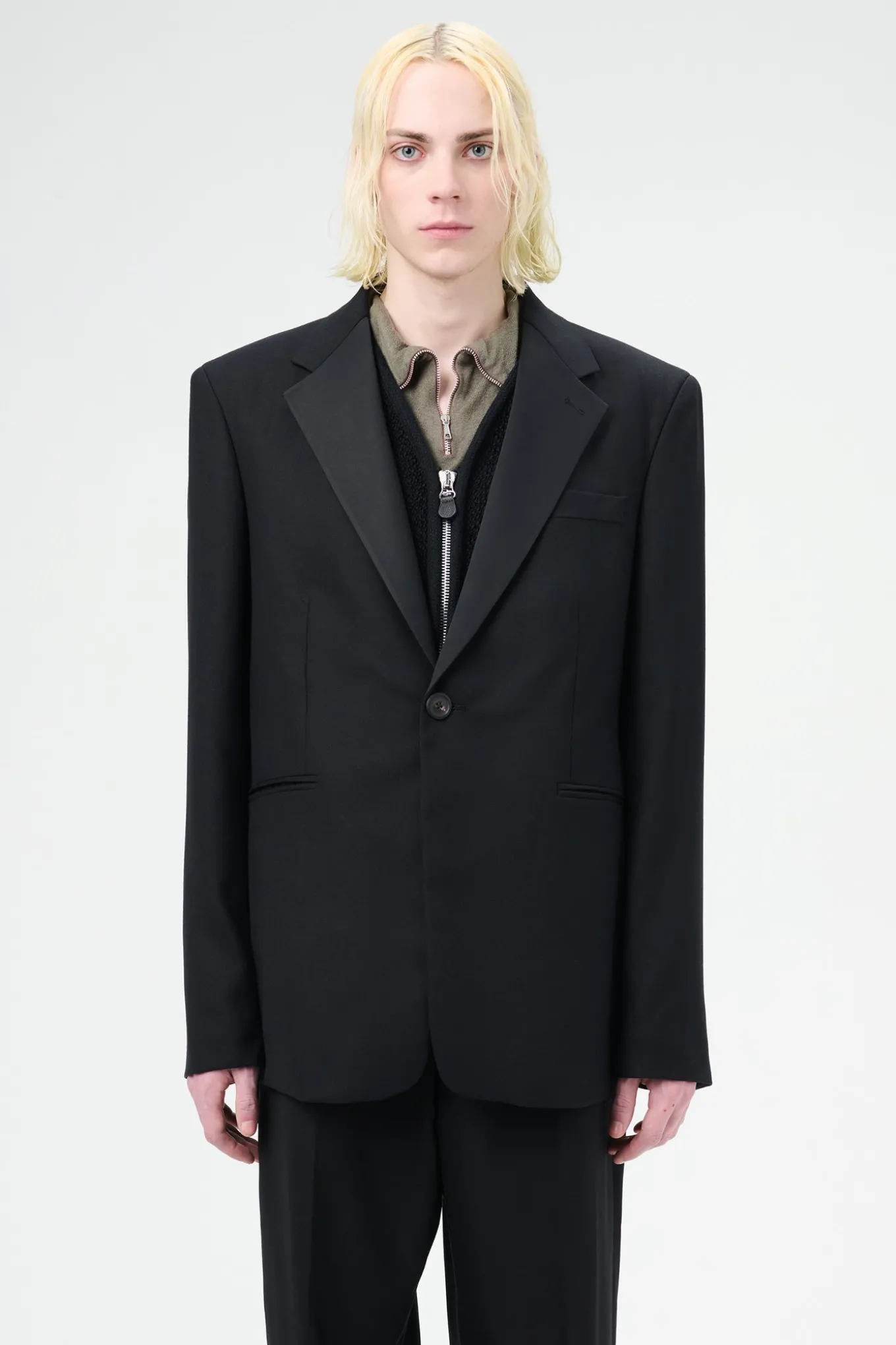 Black Panama Wool