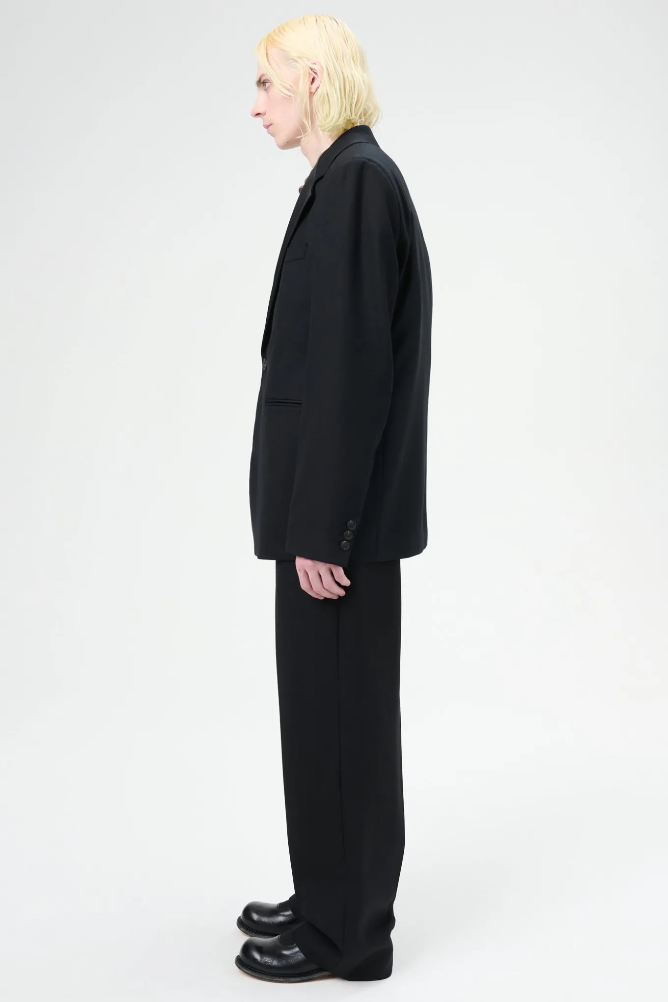 Black Panama Wool