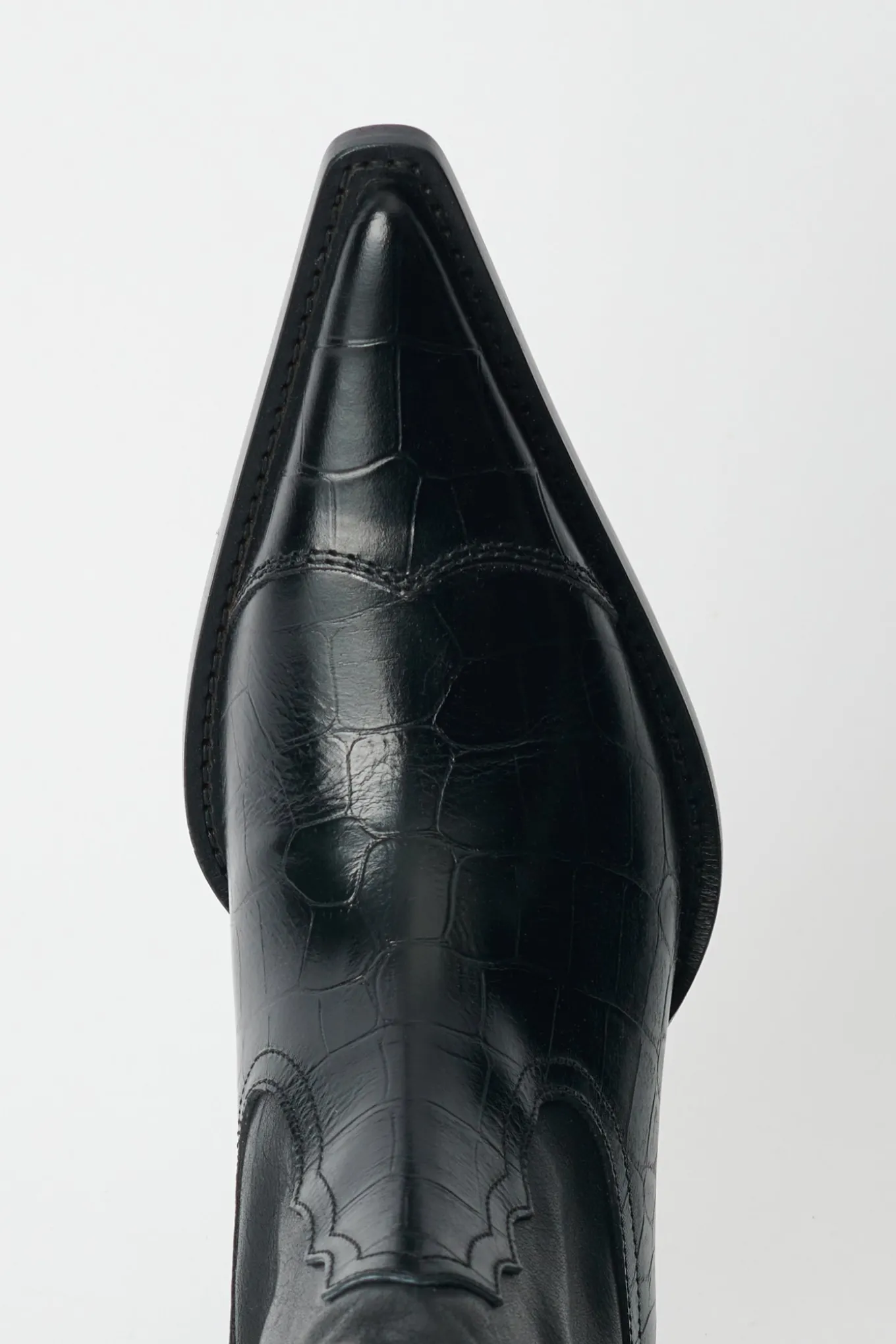 Black Saloon Leather