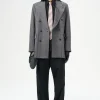 Black TV Static Mouline Wool