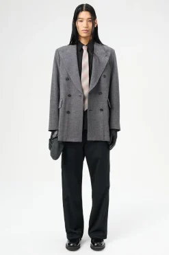Black TV Static Mouline Wool