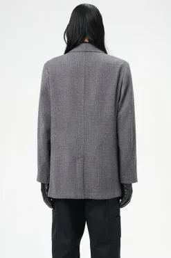 Black TV Static Mouline Wool