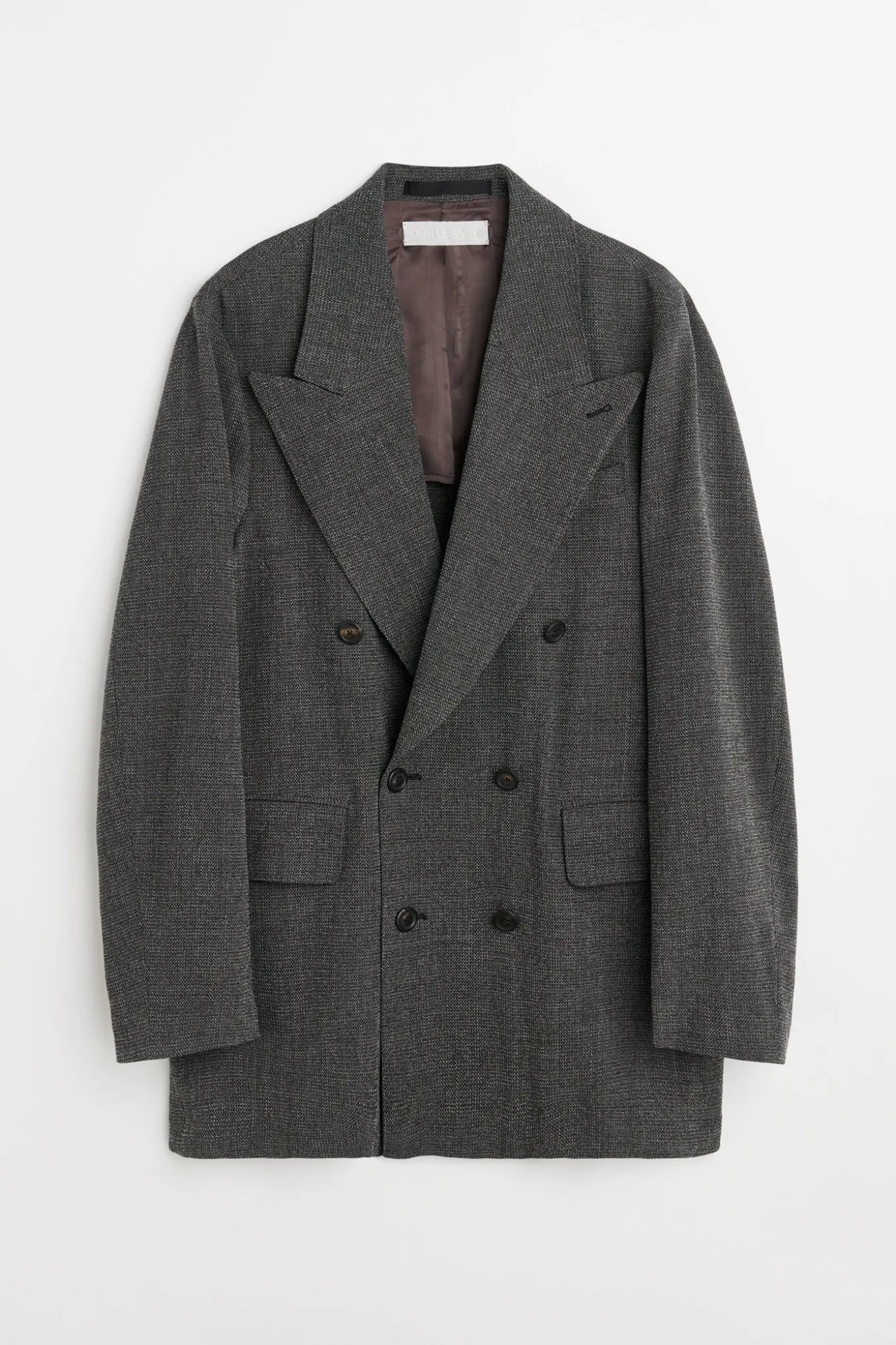 Black TV Static Mouline Wool