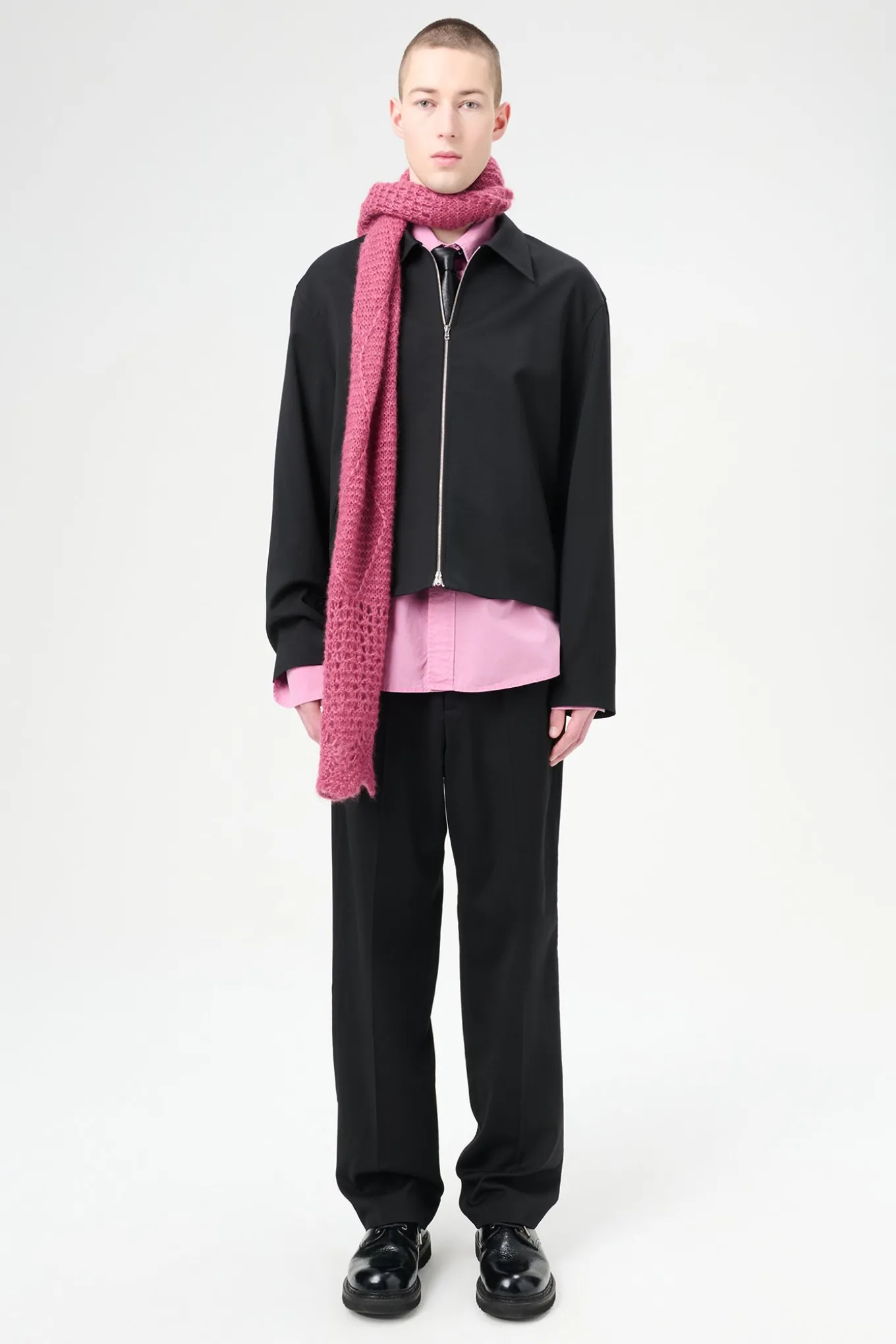 Black Worsted Wool