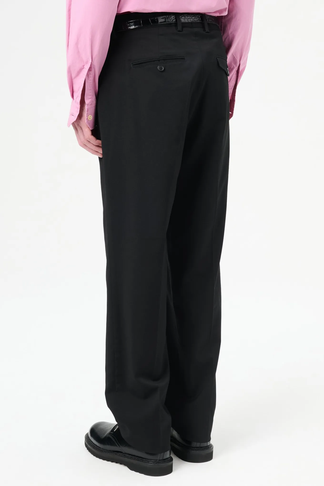 Black Worsted Wool