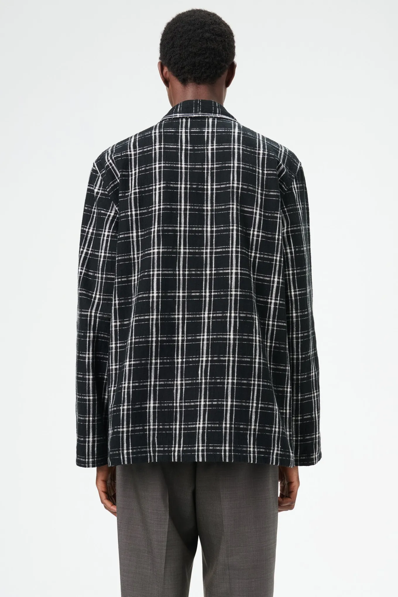 Black/White Helix Flannel
