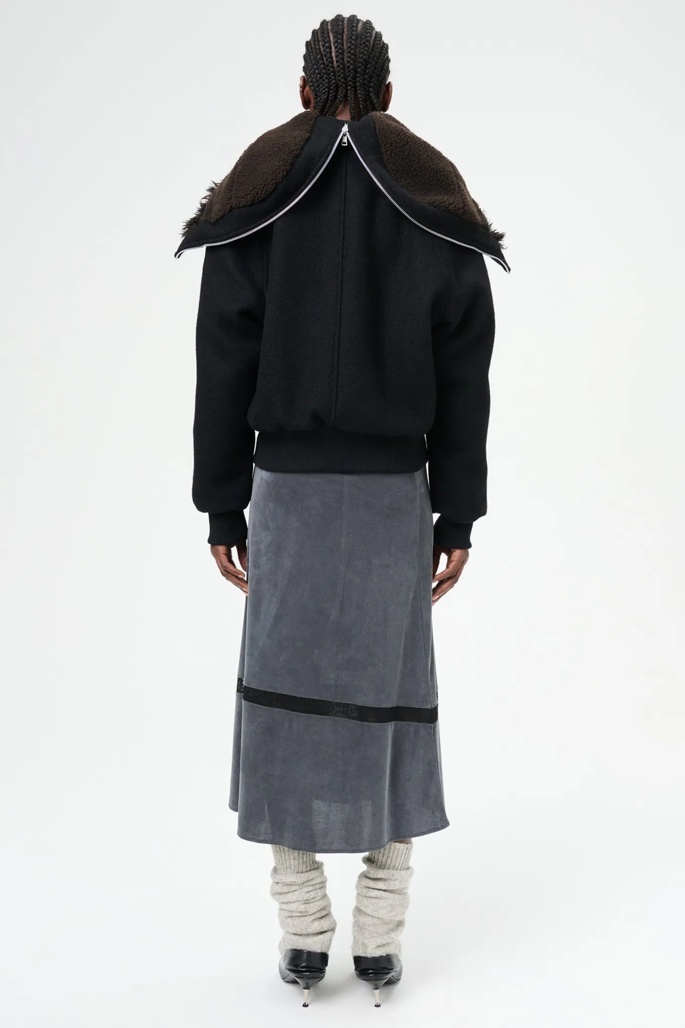 Classic Black Stamped Wool