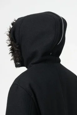 Classic Black Stamped Wool