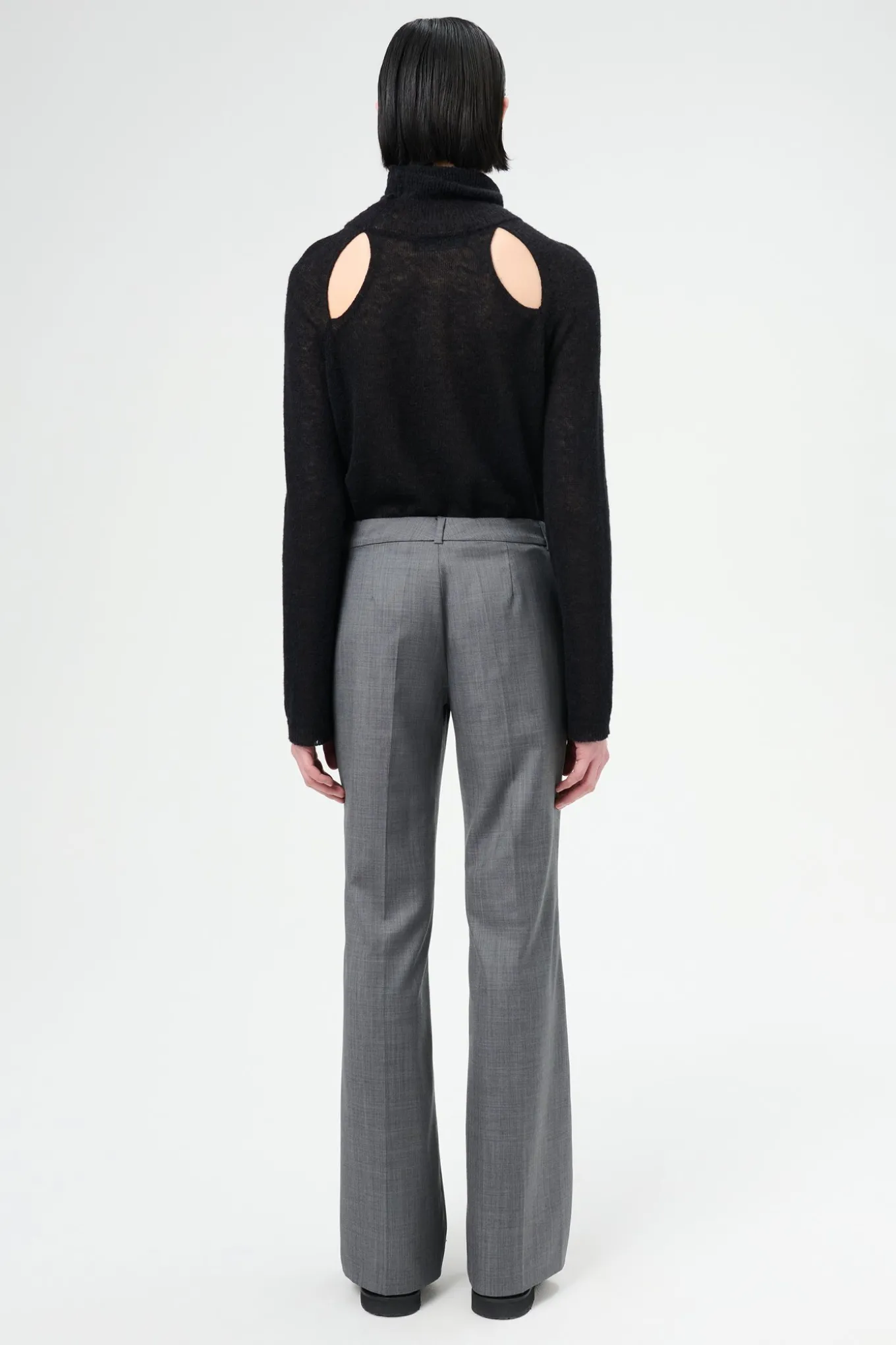 Dark Grey Flow Wool