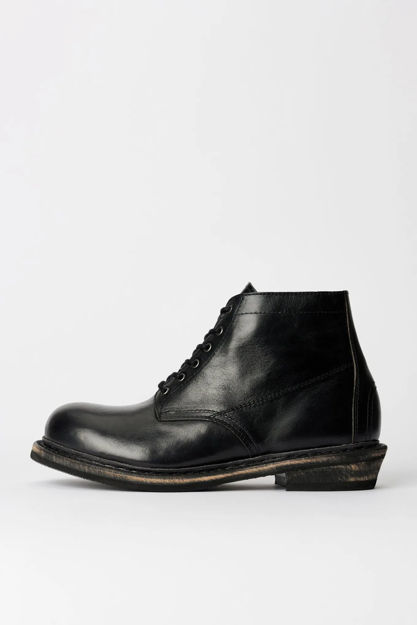 Deep Black Leather