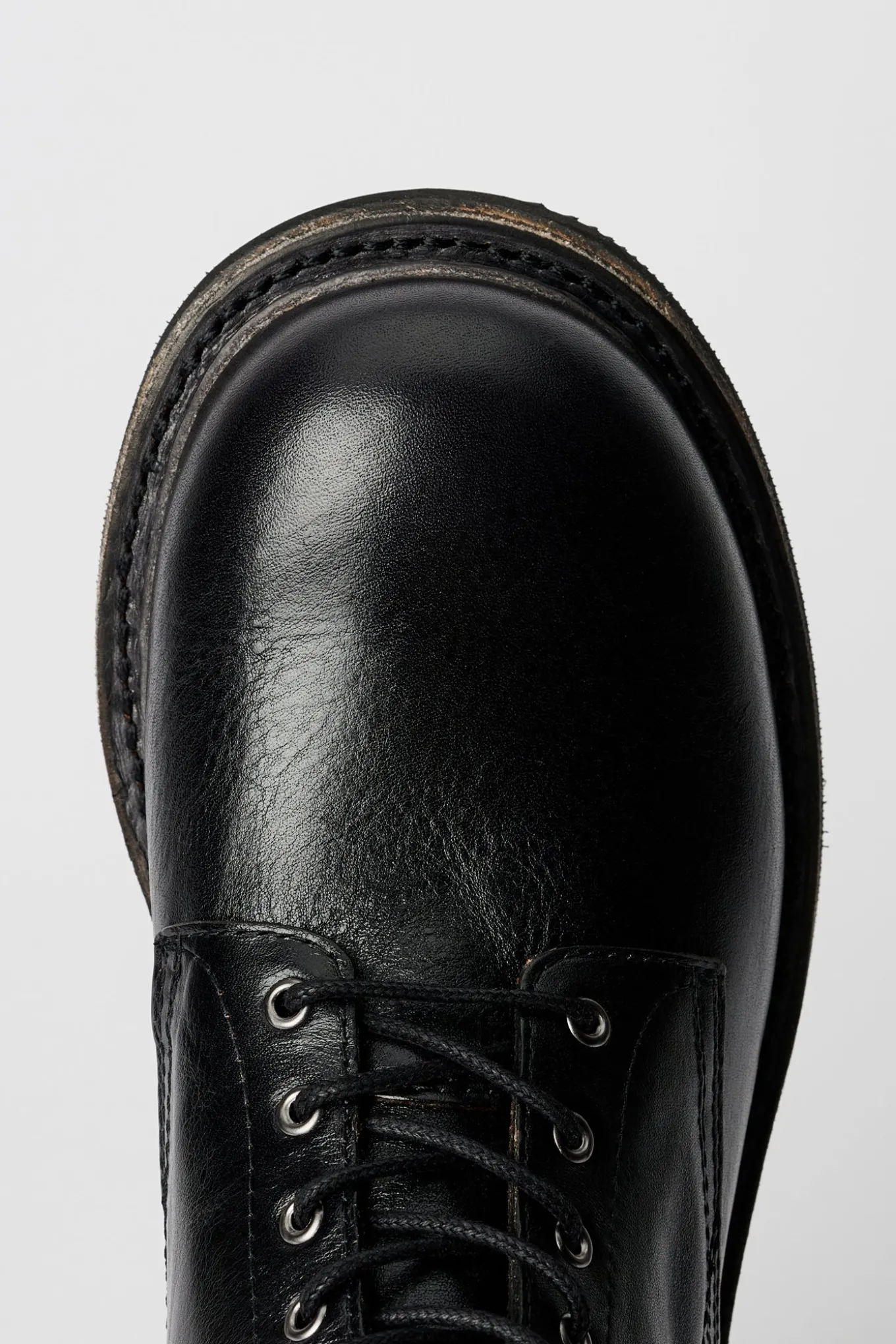 Deep Black Leather