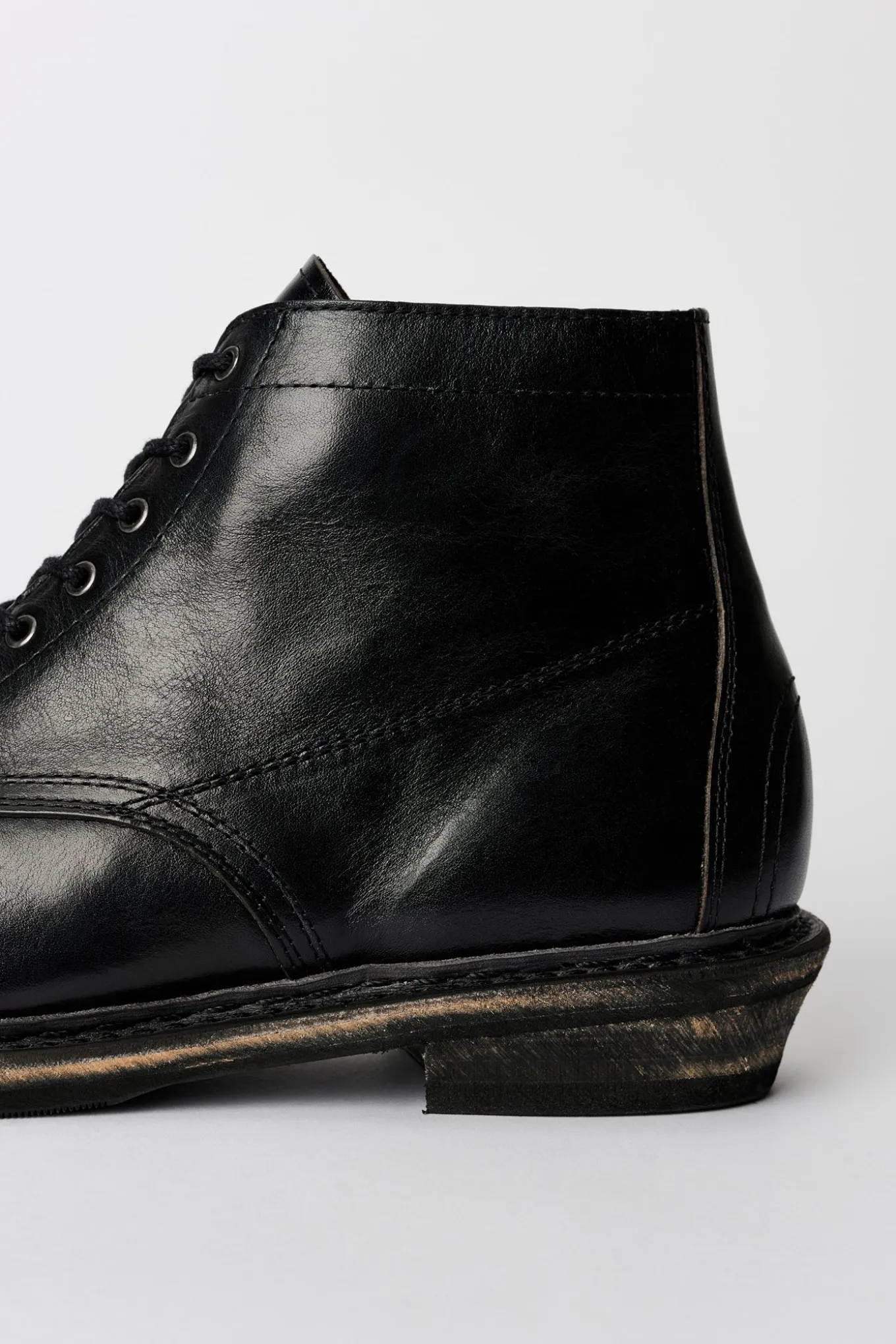 Deep Black Leather