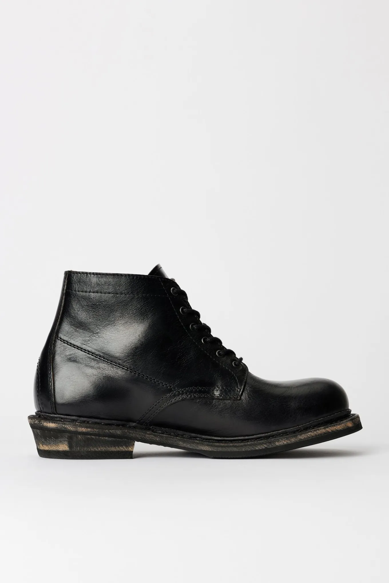 Deep Black Leather