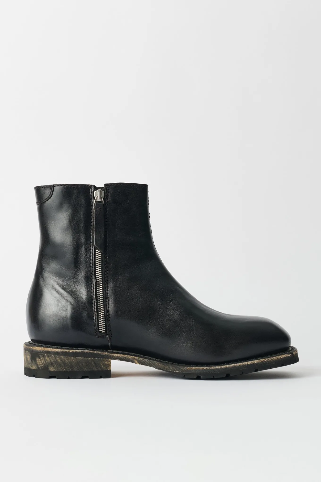 Deep Black Leather
