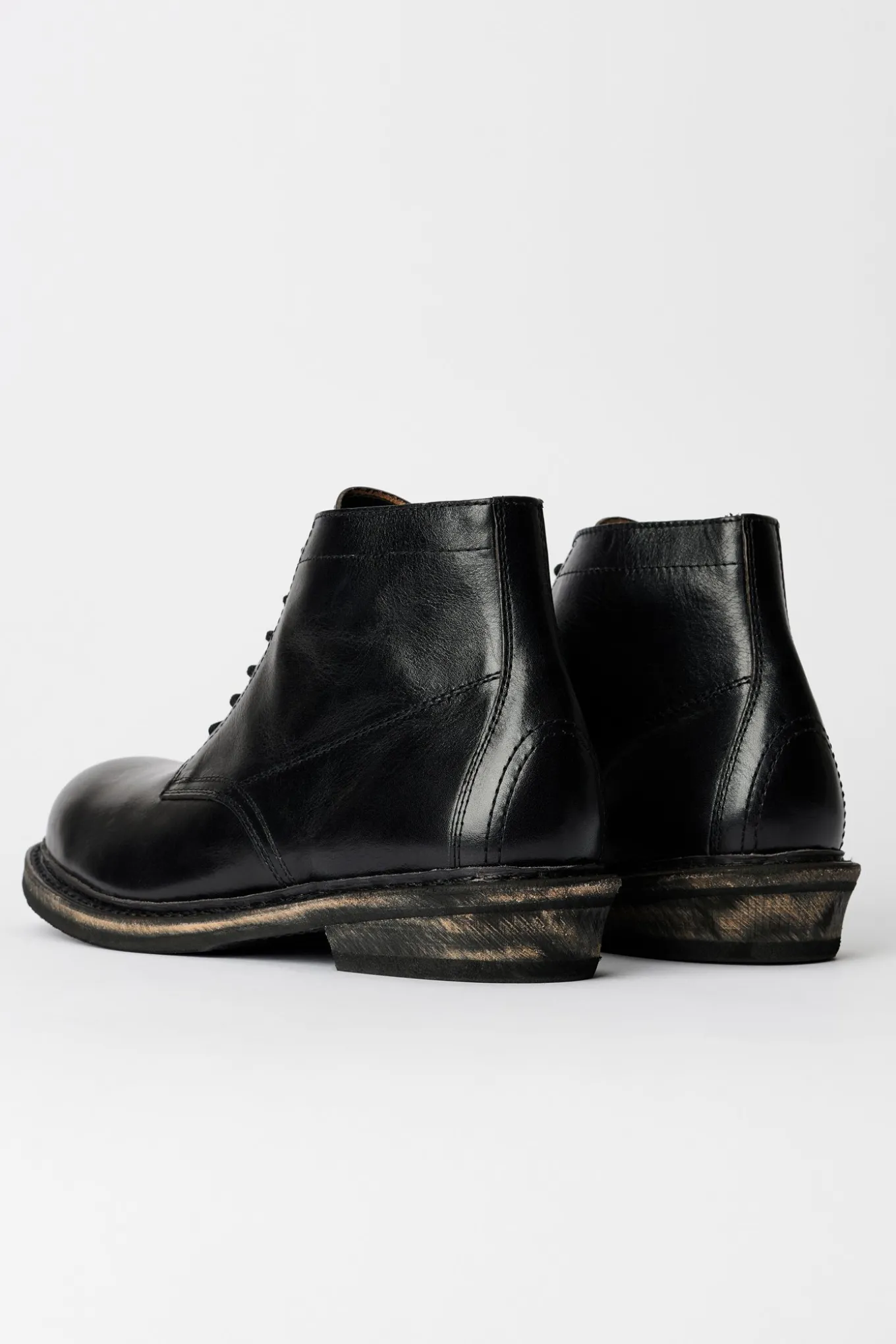 Deep Black Leather