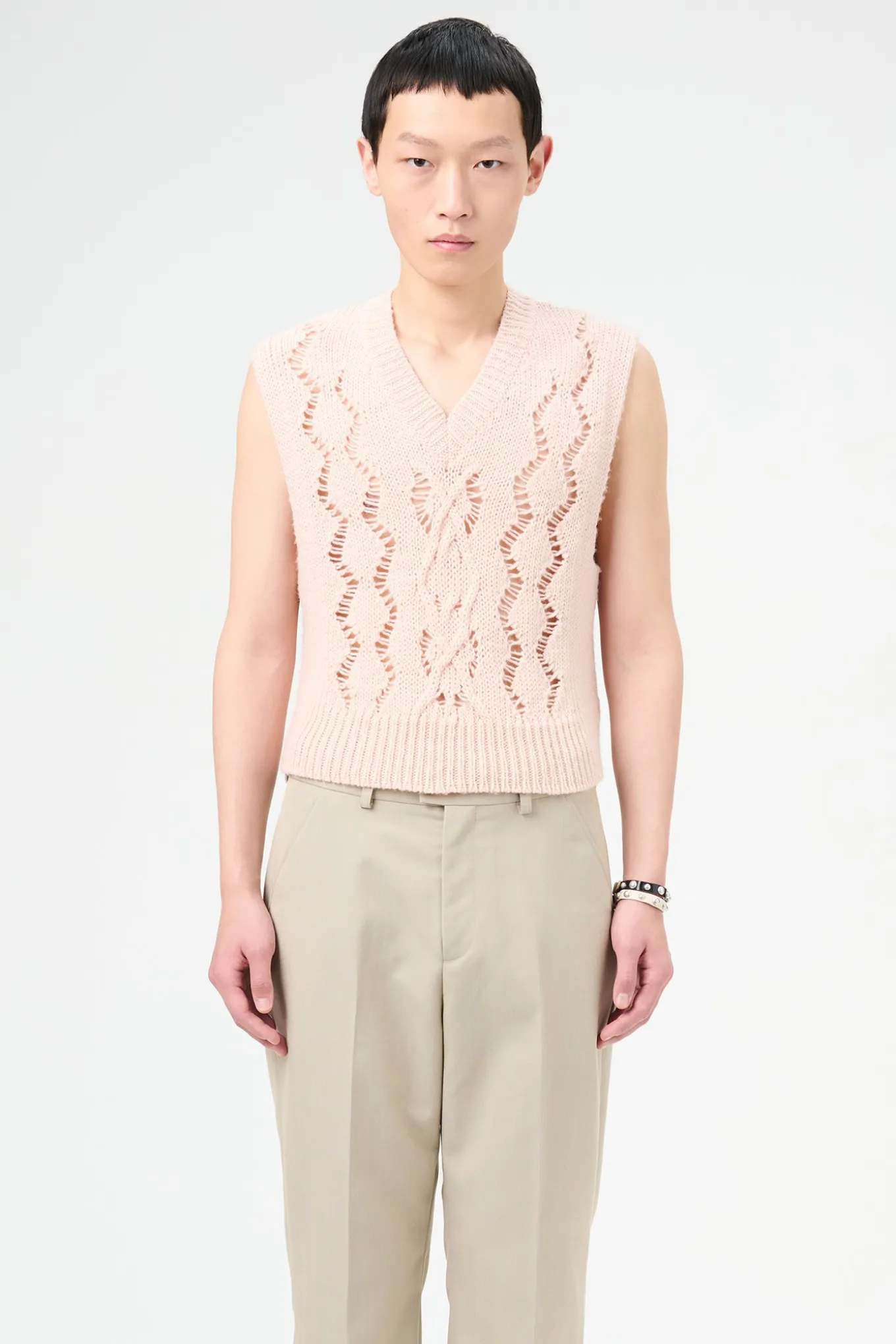 Delicate Pink Fisherman Wool