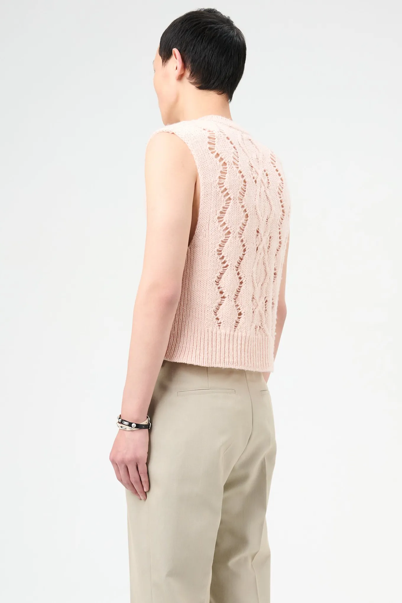 Delicate Pink Fisherman Wool