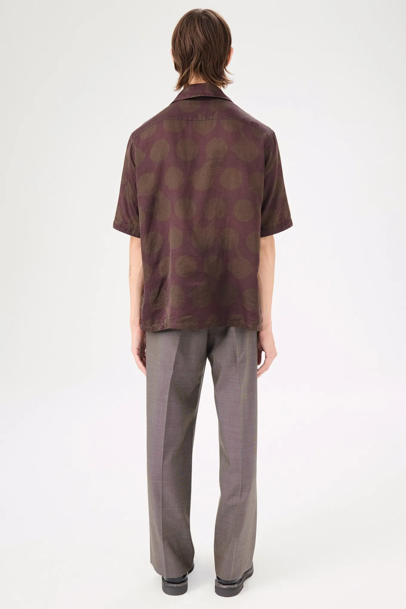 Dotted Print Cotton Silk