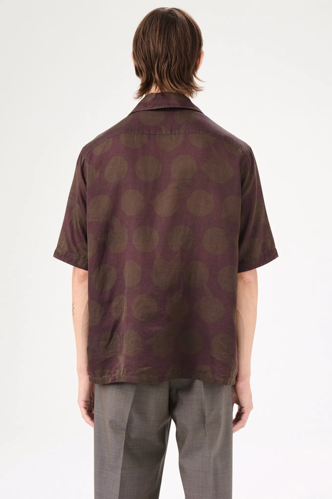 Dotted Print Cotton Silk