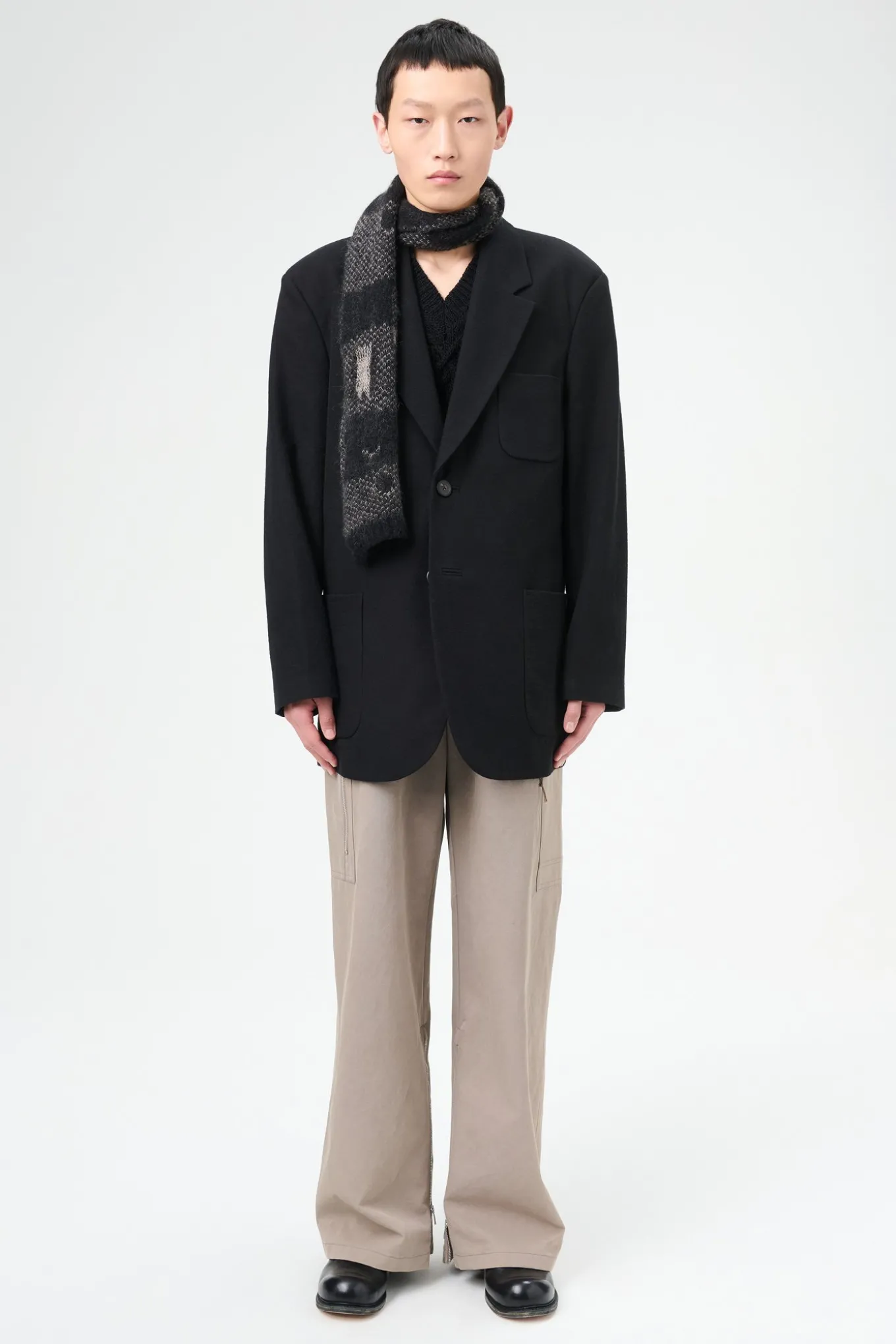 Draping Black Canvas