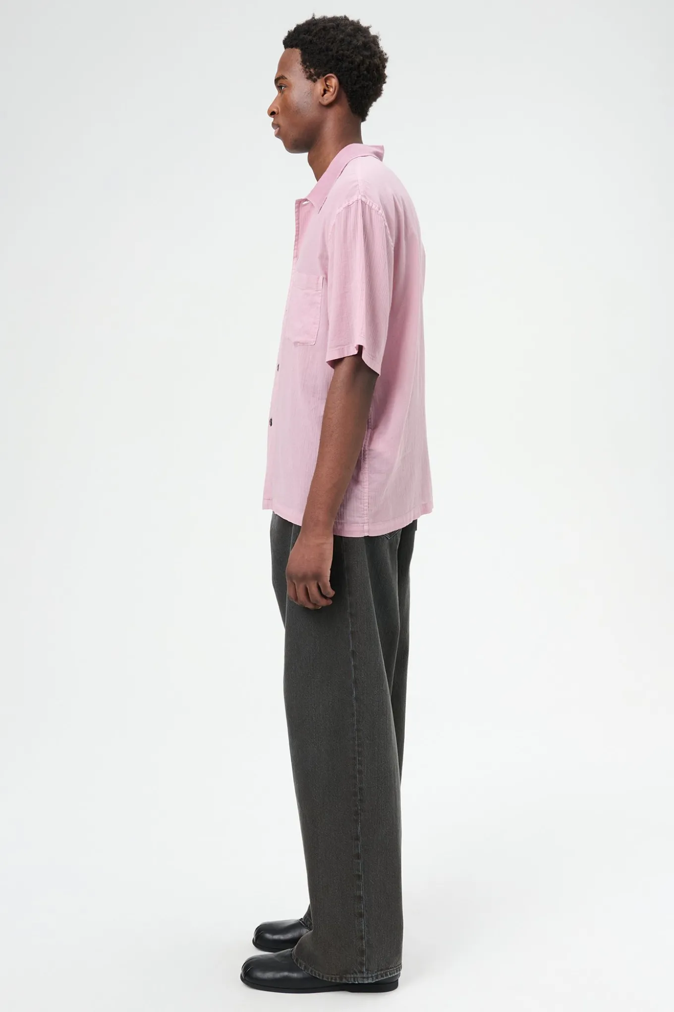 Dusty Lilac Coated Voile
