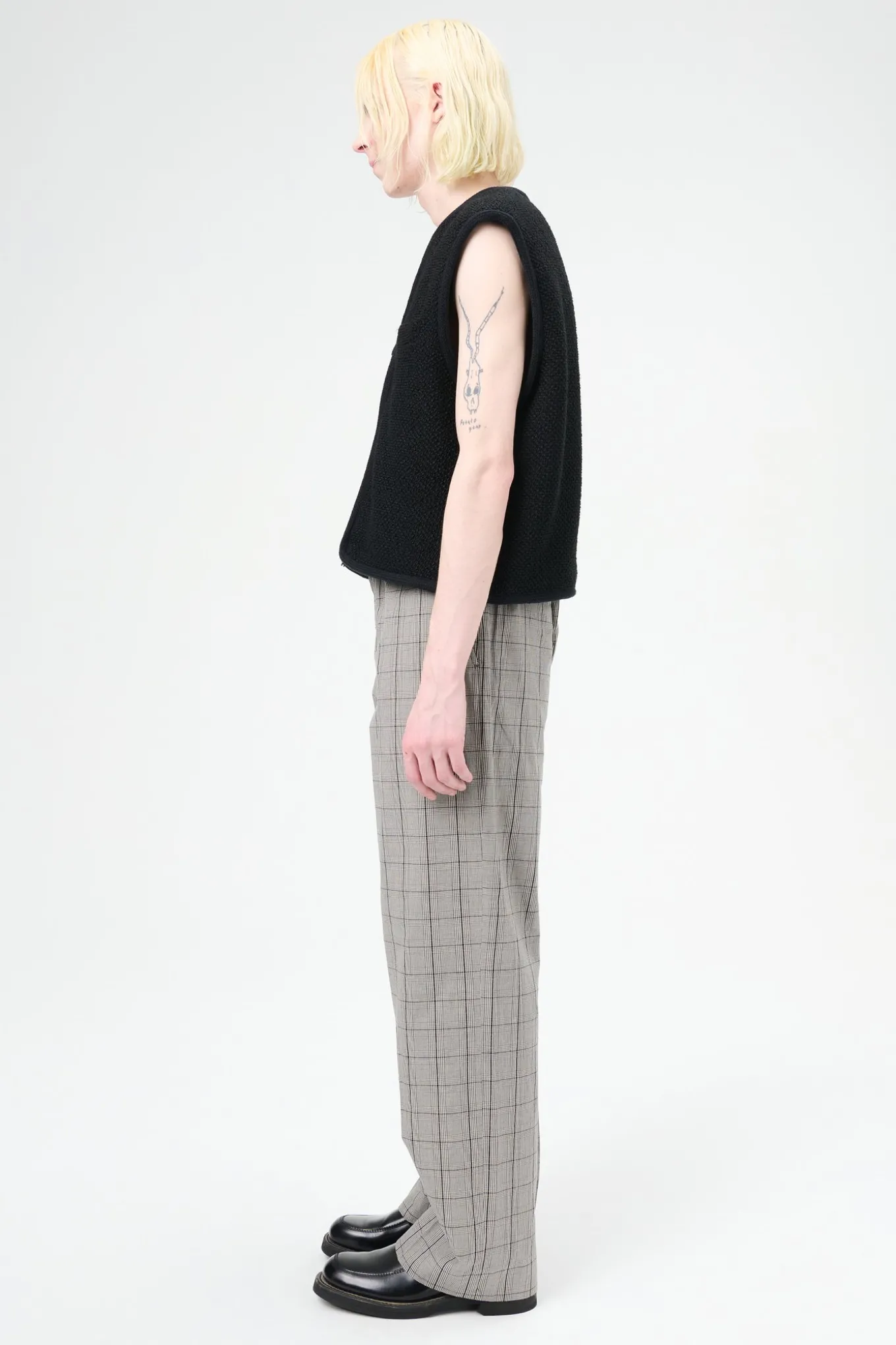 Evening Black Boucle Wool