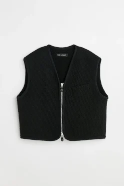 Evening Black Boucle Wool