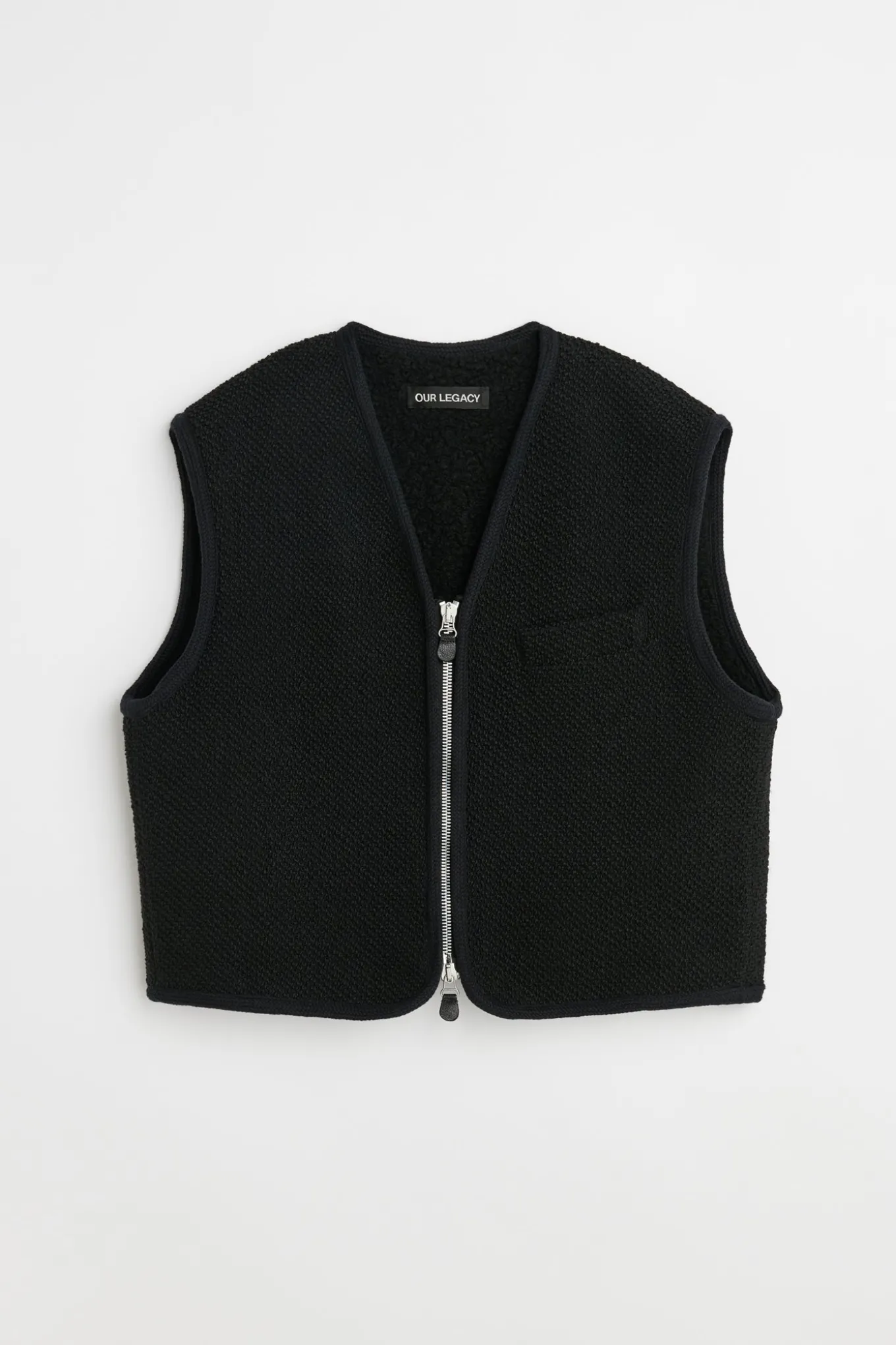 Evening Black Boucle Wool