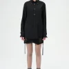French Black Liquid Poplin