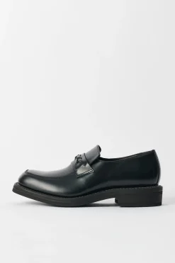 Glazed Black Leather