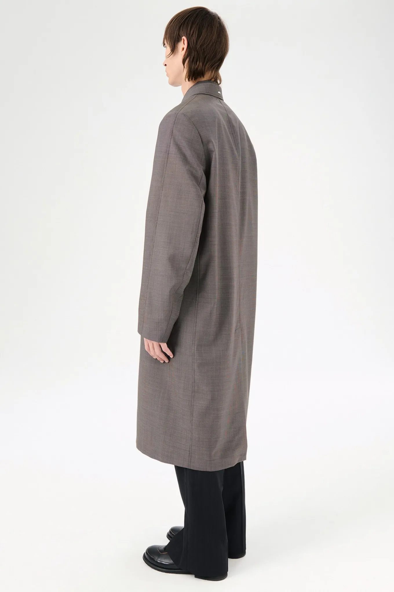 Grey Atom Check Wool